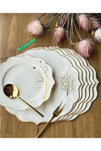 HİFA Supla rotundă cu model de copac (6 bucăți)