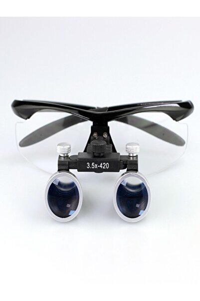 Genel Markalar Diş Cerrahi Gözlük Lens Büyüteç 3.5x 420mm Siyah Renk(taşıma Ç...