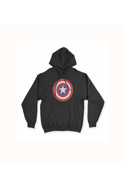 Köstebek Капитан Америка 3 - Суитшърт с качулка Yarn Winter Hoodie