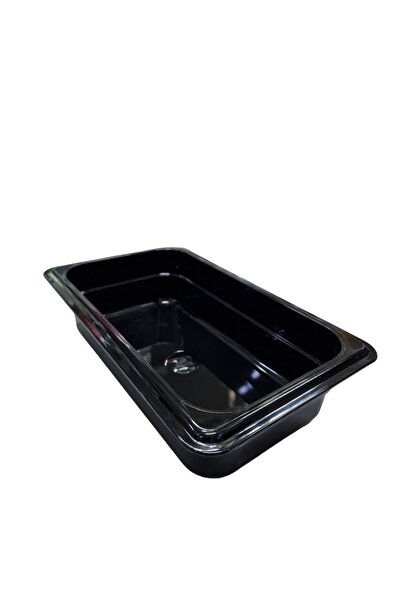 Matar Endüstriyel Mutfak Ekipmanları Polikarbon 1/4 100mm Gastronom Küvet Siy...