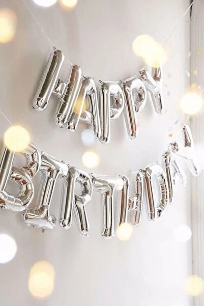 Bkmc Happy Birthday Letter Foil Balloon Set