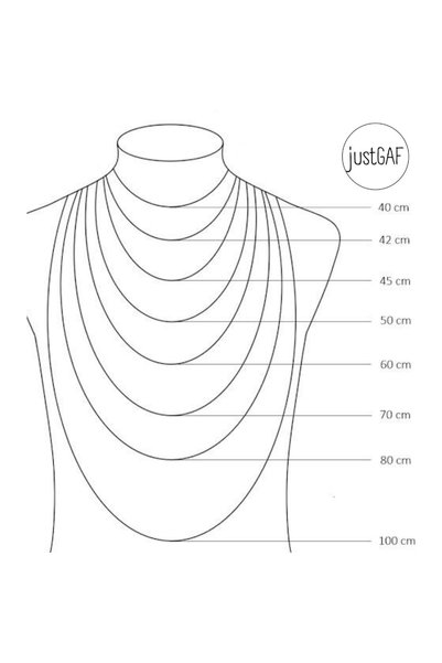 JustGAF Rose Color Moon and Star Detailed Steel Necklace