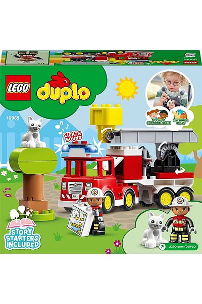 LEGO ®   Duplo ®   Rescue Fire Truck 10969 - Fire Truck with Lights and Siren for Children 10 Years and Above