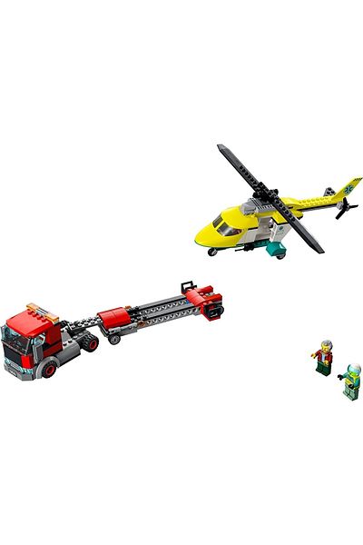 LEGO City Rescue Helicopter Transportation 60343 - Toy Building Kit for Kids Ages 5 and up