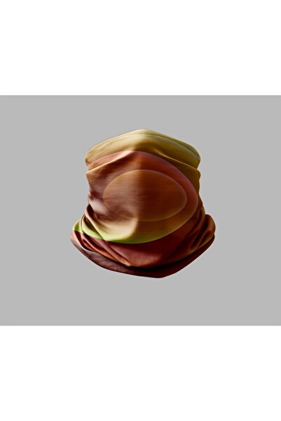 Buffalo لون كامل تصميم راكب الدراجة النارية برتقالي قناع في الهواء الطلق طوق ...