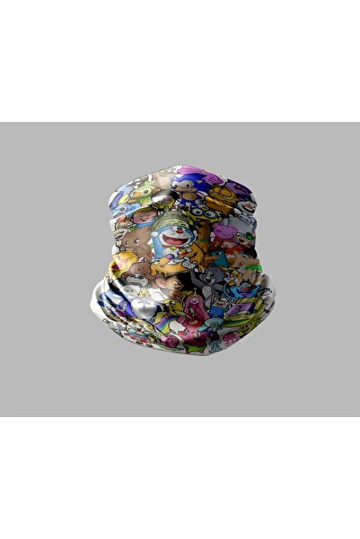 Buffalo مختلط متعدد الأنماط تصميم راكب الدراجة النارية برتقالي قناع في الهواء...