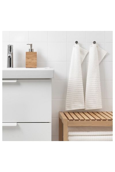 IKEA Vagsjön Λευκή Πετσέτα Χεριών 30x50 εκ. 2 Τεμάχια