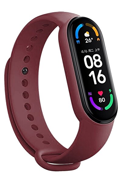 HOFFICE Xiaomi Mi Band 5 Ve 6 Uyumlu Yüksek Kalite Silikon Kordon (SADECE KOR...