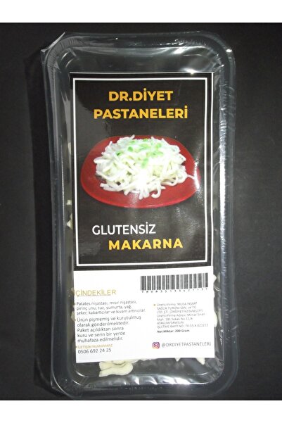 DR.DİYET PASTANELERİ Glutensiz El Yapımı Makarna 200gr.