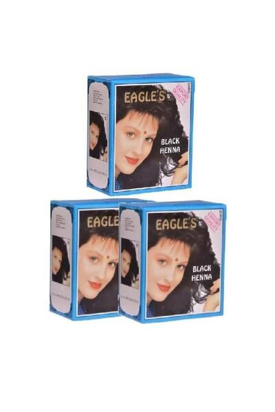 Eagles Hint Kınası Siyah 6'lı Kutu 3 Adet