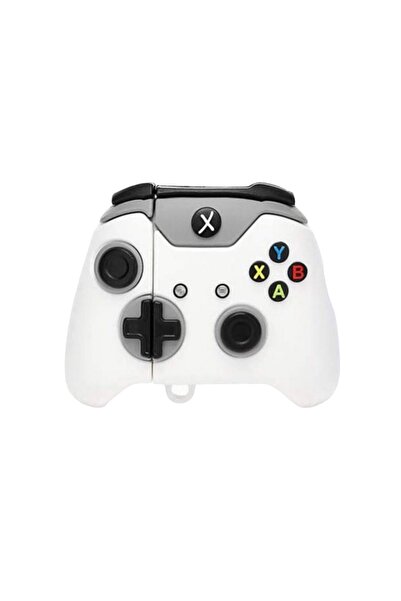 Microsonic 1. Nesil. Nesil  Kılıf Cartoon Figürlü Silikon Xbox Gamepad Beyaz