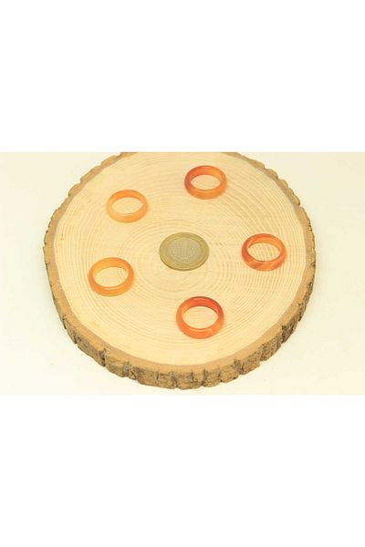 Yasamtohumu Agate Stone Ring 6mm Thick (standard Size)