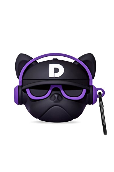 Microsonic 3. Nesil Kılıf Cartoon Figürlü Silikon Hip-hop Bulldog Mor