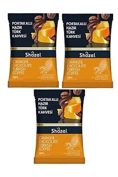 Shazel Turkish Coffee with Orange 100 Gr X 3 Pieces