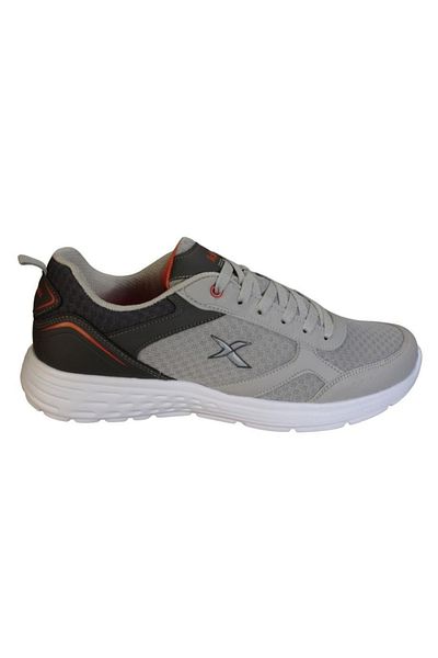 Kinetix Men's Black Gray 36-45 Thick Comfortable Sole Daily Walking Sports Shoes
