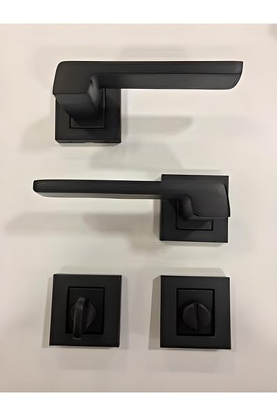 Sofuoğlu Anka / Square Rosette Matte Black Satin Wc (Alm)
