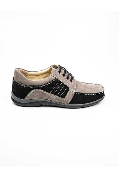 JAMES FRANCO 106 Marine Black Leather Casual Men's Shoes