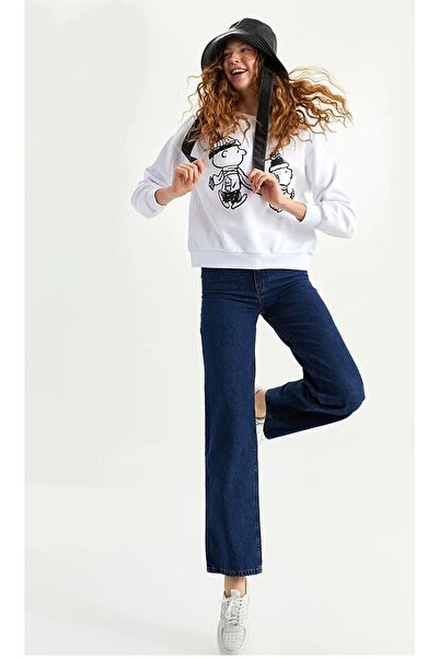 Livik Colette Lycra High Waist Wide Leg Jeans