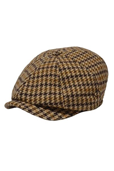 Hat Factory Unisex Ingiliz Tarzı Kareli Gatsby Kasket Şapka