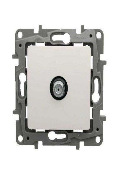 Legrand White Tv Socket F Type Salbei Series Compatible - 767125