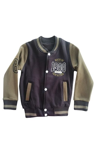 KidToKid 6-9 Years Old Boy's Elastic Waist College Coat 2364 Khaki