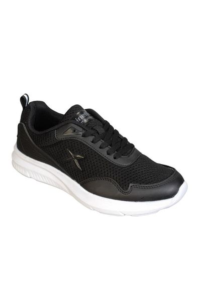 Kinetix Men's Black Mesh Comfort Sole Daily Running Shoes