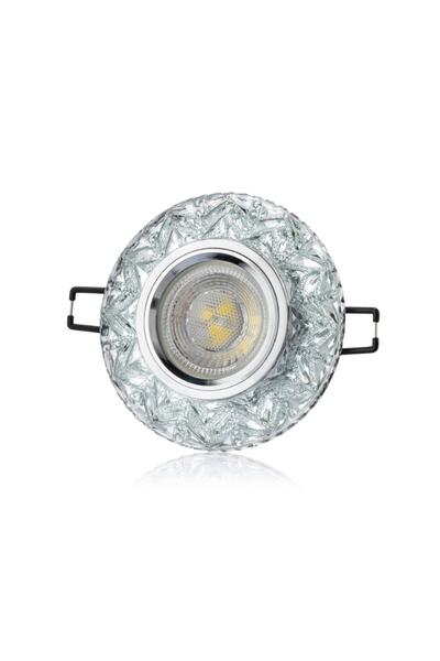 Cata Ct-6598 Sim Kristal Cam Spot 7 Watt Beyaz Işık Led Ampullü Takım Led Efektli