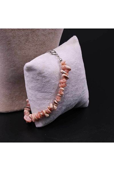 MYTAKIAĞACIMFH Rodochrosite Stone Cracked Natural Stone Necklace Bracelet Set