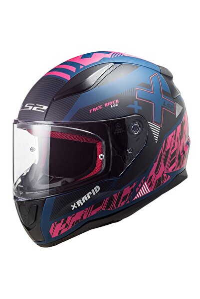 LS2 Rapıd Xtreet Kapalı Kask Mat Mavi-mor X-large