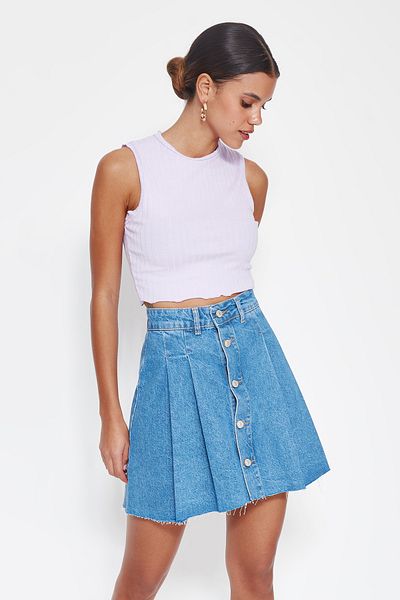 Trendyol Collection Skirt - Blue - Mini