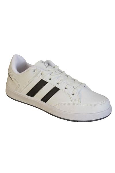 Kinetix Men's White Flat Sole Lace-Up Sneacer Casual Sports Shoes