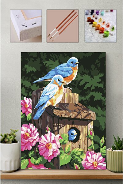 Carmen Sayılarla Boyama Seti - Mavi Kuşlar