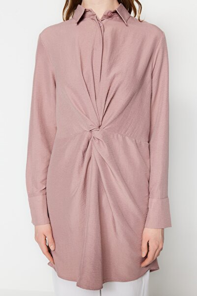 Trendyol Modest Por Front Gather részletes szövött aerobin ing TCTSS23TG00065