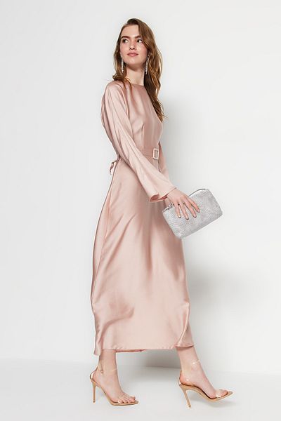 Trendyol Modest Abendkleid - Rosa - Shift