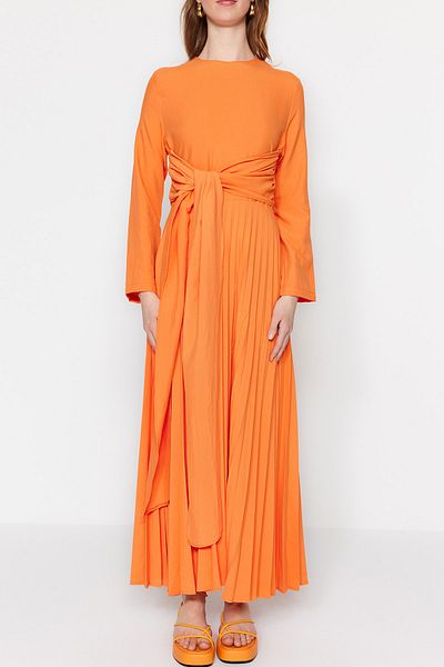 Trendyol Modest Abendkleid - Orange - A-Linie