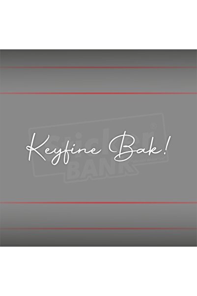 Sticker Bank Araba Sticker Keyfine Bak Sticker
