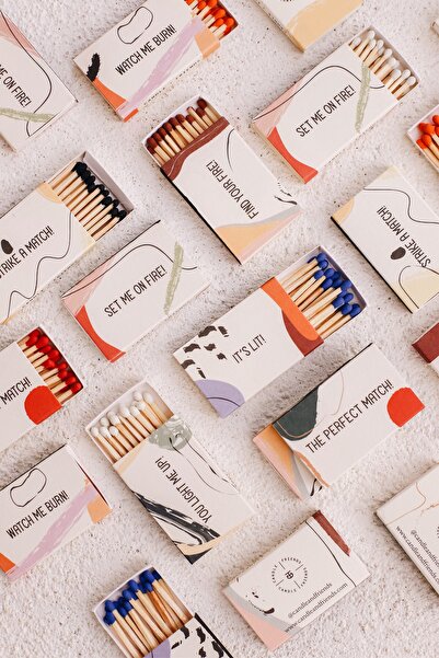 Candle and Friends 8 Pack Küçük Kibrit Kutu Seti