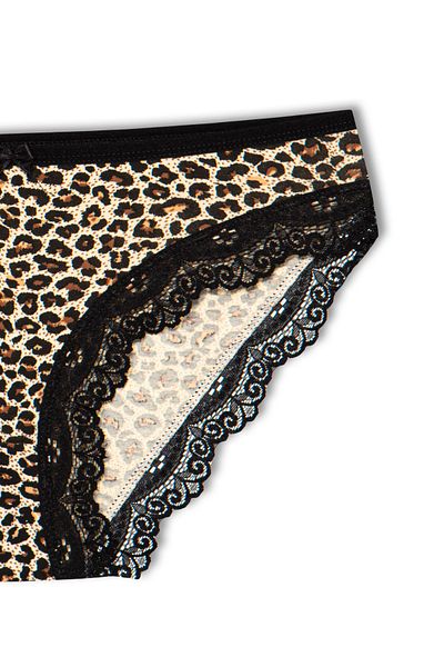 HNX Γυναικεία εσώρουχα βαμβακερά Leopard Lace