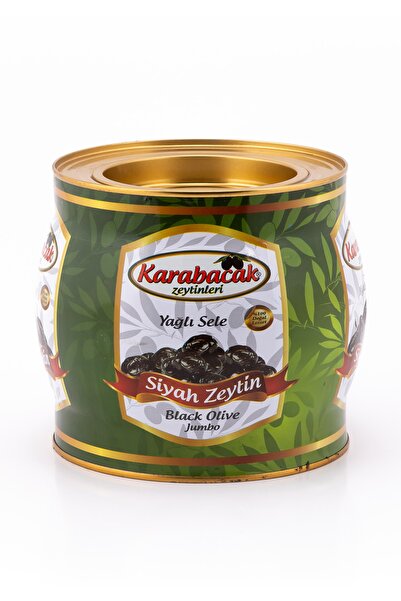 Karabacak Zeytin Karabacak Siyah Zeytin Jumbo Boy 2 Kğ Teneke