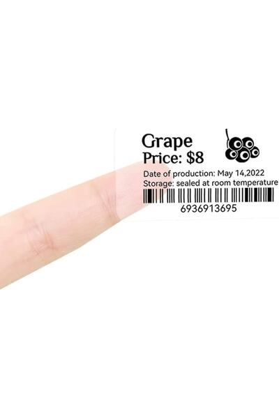 NiiMbot 40x30mm Şeffaf Etiket B21/b1/b3s Için 230 Adet Yırtılmaz, Sudan Ve Ya...