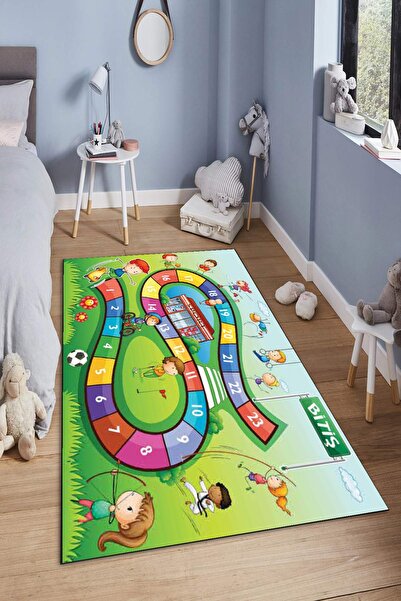 THEMODERNHANE Makinede Yıkanabilir Kaymaz Taban Leke Tutmaz Eğitici Bebek Ve ...