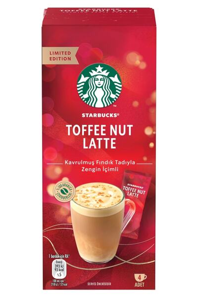 Starbucks Toffee Nut Latte Kahve Karışımı 4 X 23 Gr