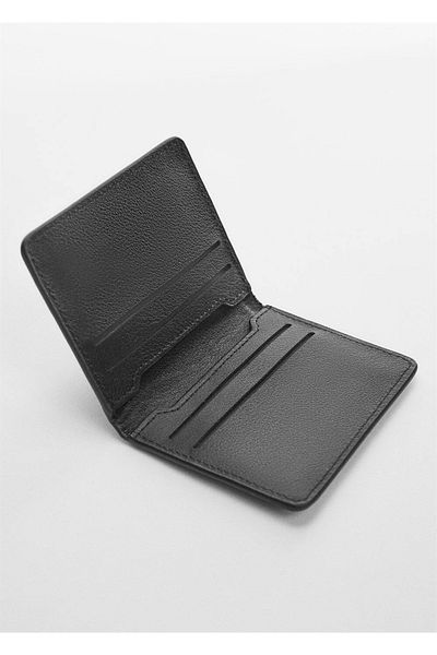 MANGO Man Contactless Transaction Protective Leather Card Holder