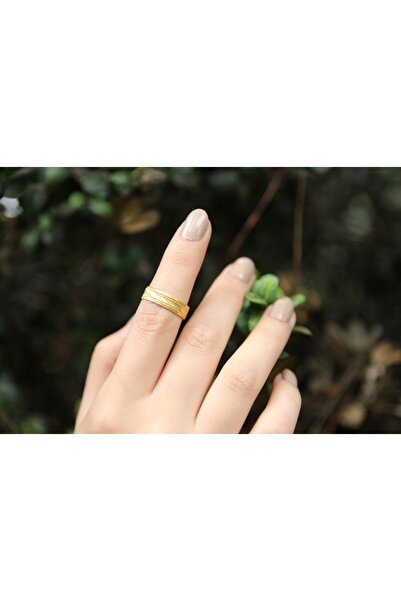 Altuntaş Gold&Silver Trabzon Hasır Ince Yassı Model Gümüş Yüzük