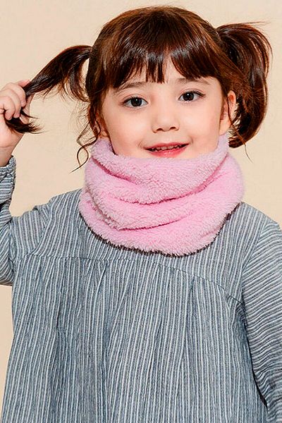 Nurnivus Unisex Children's Plush Neck Collar Scarf Scarf Windproof Fleece Neck Collar Shawl