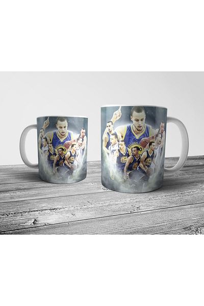 Pixxa Stephen Curry - Steph Curry - Golden State Warriors - NBA Mug Cup Model 3