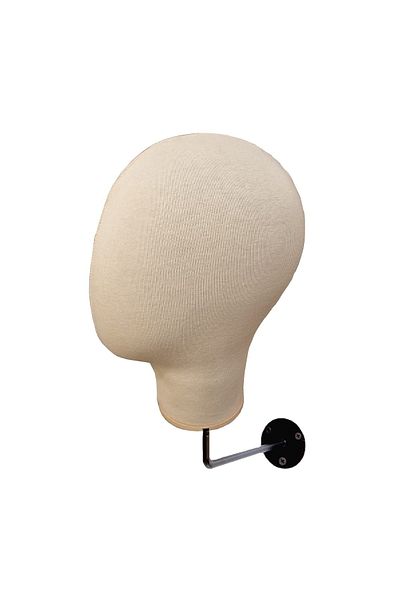 Manken İstanbul Wall Mounted Fabric Covered Accessory Mannequin Hat Manikin Wig Mannequin