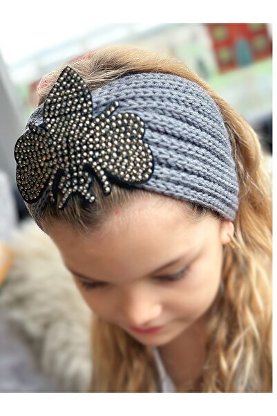 QUEEN AKSESUAR Trend Moda Lüks Kadın Çocuk Örgü Örme Zımba Taş Broş Logolu Ba...