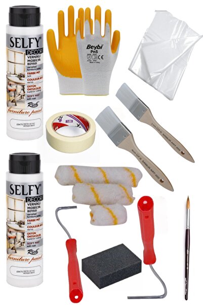 Rich Selfy Decor 500 Cc (750 Gr) Antik Beyaz Kendinden Vernikli Boyama Seti