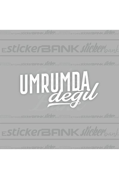 Sticker Bank ملصق سيارة أنا لا أهتم